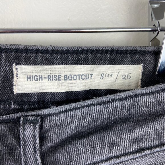 ANTHROPOLOGIE | Pilcro High Rise Bootcut Black Jeans 26 - Picture 6 of 8